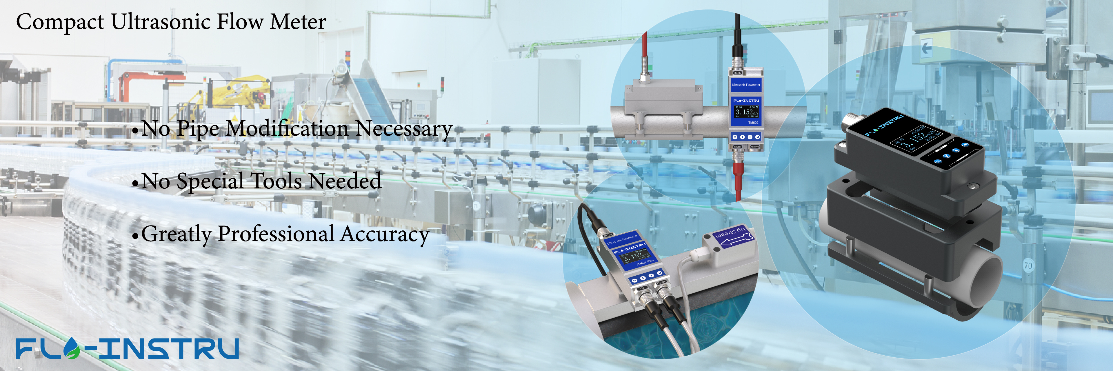 Chất lượng Clamp-on siêu âm Flowmeter nhà máy